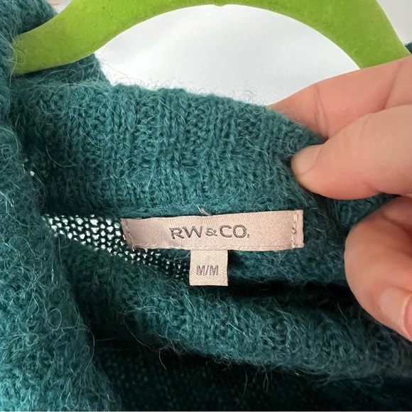 Rw&Co Alpaca Wool Mix Short Sleeve Sweater - Picture 6 of 7